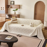 Luxe Diamond Textured Chenille Sofa Cover