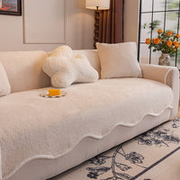 CloudCurve Teddy Fleece Nonslip Sofa/Couch Cover