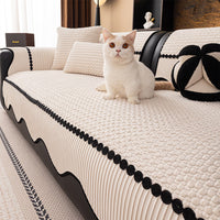 Modern Corduroy Wave Nonslip Sofa/Couch Cover