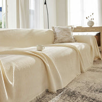Ribbed Velvet Chenille Sofa Cover