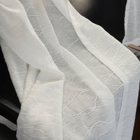 Ripple Whisper Embroidered Sheer Curtain