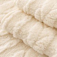 Plush Cable Knit Nonslip Sofa Cover