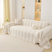 Scandinavian Stripe Chenille Sofa Cover