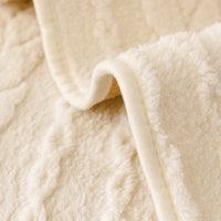 Plush Cable Knit Nonslip Sofa Cover
