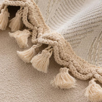 Elegant Stripe Pom-Pom Chenille Nonslip Sofa/Couch Cover