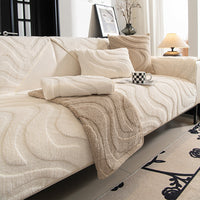 Soft Velvet Curve Non-Slip Sofa Cover