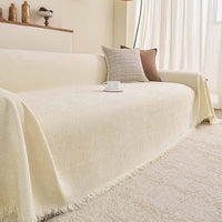Herringbone Velvet Spill-Resistant Chenille Sofa Cover
