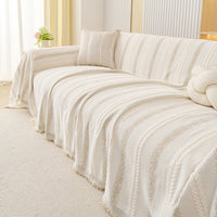 Scandinavian Stripe Chenille Sofa Cover