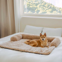Fluffy Bolster Dog Couch Cover & Sofa Blanket