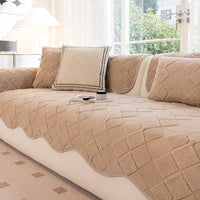 Creamy Comfort Fleece Nonslip Sofa/Couch Cover