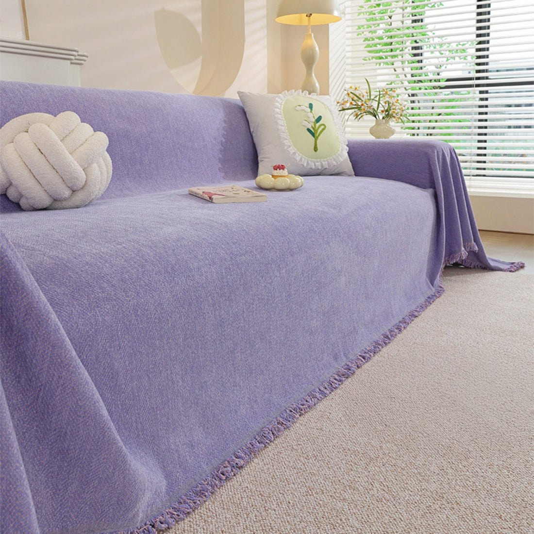 VelvetHush Chenille Sofa Cover
