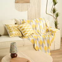 Glow-Up Geometric Throw Blanket
