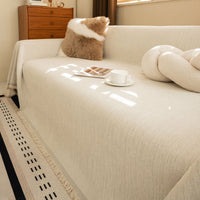 Minimalist Premium Neutral Soft Pet-Friendly Durable Sofa Cover – High Quality Woven Throw Couch Protection