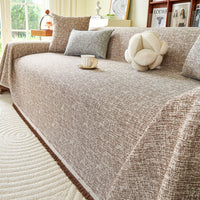 Natural Textured Chenille All Season Sofa Cover