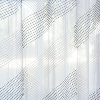 Labyrinth Weave Embroidered Sheer Curtain
