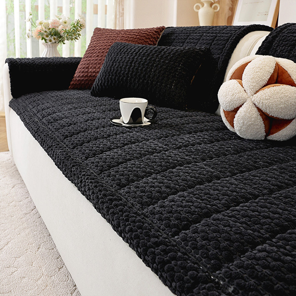 Cozy Corduroy Plush Nonslip Sofa/Couch Cover