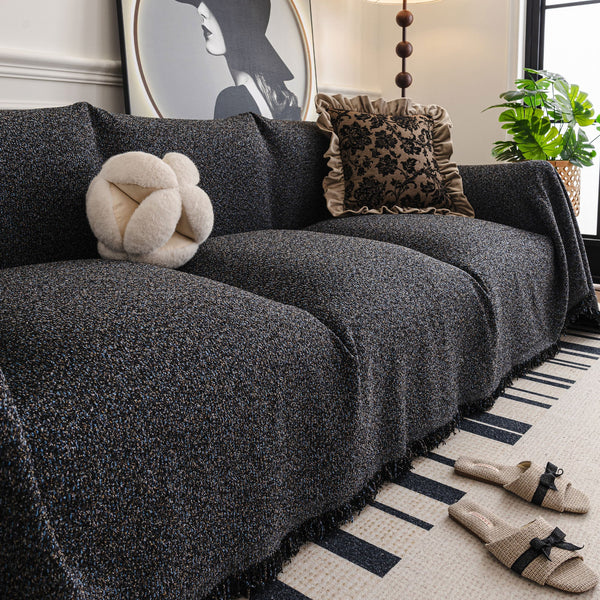 Textured Chenille Scratch-Resistant Sofa/Couch Cover