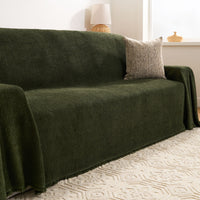Soft Plush Multi-Purpose Sofa Protection Couch Cover Pet-Friendly Machine Washable Everyday Wear