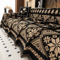 Nordic Geometric Pattern Breathable Monochromatic Couch Cover Soft Stylish Sofa Protection for a Cozy Modern Durable Home