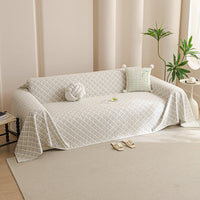 Cream Lattice Cooling Sofa Cover