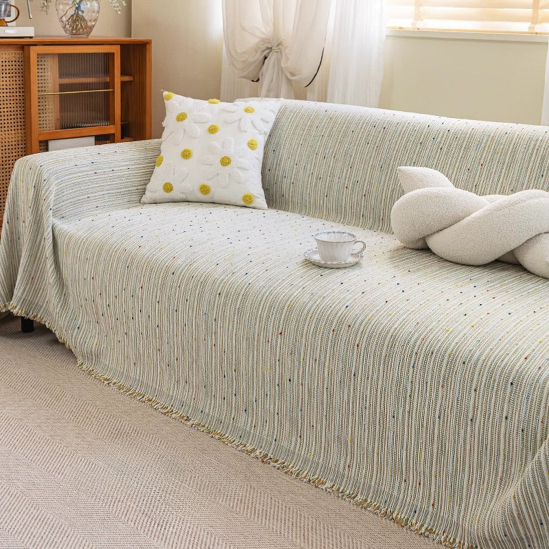 Elegant Speckle Scratch-Resistant Summer Sofa/Couch Cover