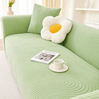 CreamWave Stretch Full-Encasing Sofa Slipcover