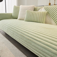 Luxe Ribbed Plush Nonslip Sofa/Couch Cover