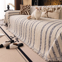 Softline Woven Striped Chenille Sofa Cover