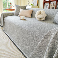Natural Textured Chenille All Season Sofa Cover