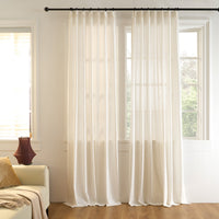 LinenShield Thermal Privacy Sheer Curtain