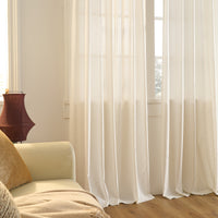 LinenShield Thermal Privacy Sheer Curtain