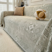 Gemometric Tribal Soft Pastel Pet-Friendly Multi-Purpose Minimalist Vintage Sofa Cover