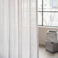 Scribble Stream Embroidered Sheer Curtain