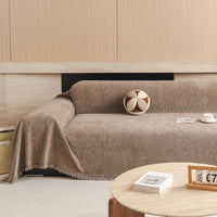 Velvet Ribbed Chenille Sofa Cover