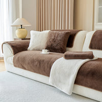 Regal Mink Plush Nonslip Sofa/Couch Cover