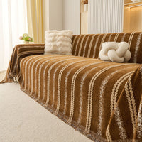 Scandinavian Stripe Chenille Sofa Cover