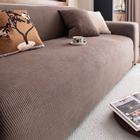 Stretch Full-Encasing Corduroy Sofa Slipcover