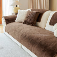 Regal Mink Plush Nonslip Sofa/Couch Cover