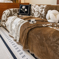 Luxe Patchwork Chenille Sofa Cover