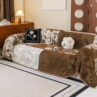 Luxe Patchwork Chenille Sofa Cover