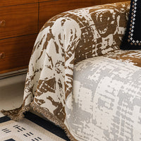Luxe Patchwork Chenille Sofa Cover
