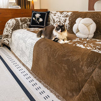 Luxe Patchwork Chenille Sofa Cover