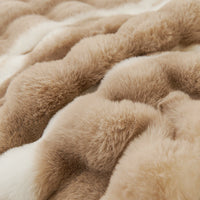 Winter Plush Irregular Faux-Rabbit Nonslip Sofa/Couch Cover