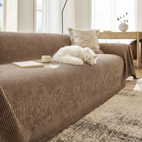 Ribbed Velvet Chenille Sofa Cover