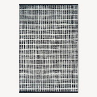 Easy Clean Washable Rug Urban Weave Monochrome Plaid Design Durable Spillproof Pet-Friendly Non-Slip Pad Living Room Area Rug