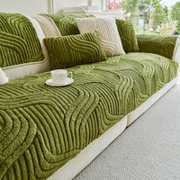 Cozy Wave Plush Nonslip Sofa/Couch Cover