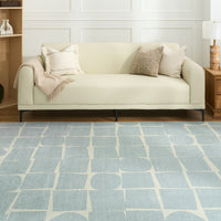 Easy Clean Washable Rug Minimalist Neutral Abstract Mosaic Design Durable Spillproof Pet-Friendly Non-Slip Pad Living Room Area Rug