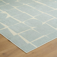 Easy Clean Washable Rug Minimalist Neutral Abstract Mosaic Design Durable Spillproof Pet-Friendly Non-Slip Pad Living Room Area Rug
