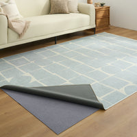 Easy Clean Washable Rug Minimalist Neutral Abstract Mosaic Design Durable Spillproof Pet-Friendly Non-Slip Pad Living Room Area Rug