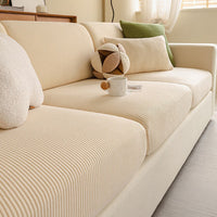 Vertical Stripe Corduroy Stretch Sofa Cover – Anti-Scratch, Full-Cover Pet Protector